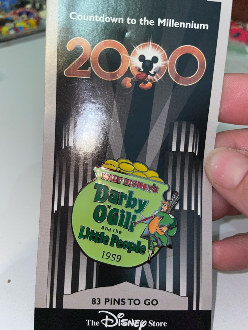 Disney Green Darby O'Gill & the Little People 1959 Collectible Enamel Pin